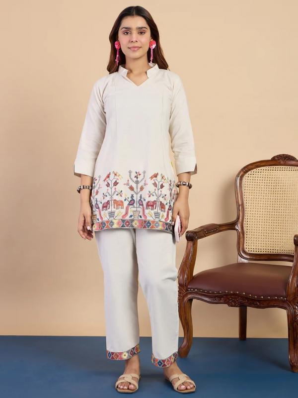 VP 9833 O Women's Designer Kurta Pant Set Premium Pattern